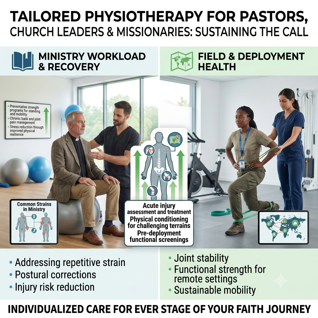 Pastors and ministry workers need physiotherapy too